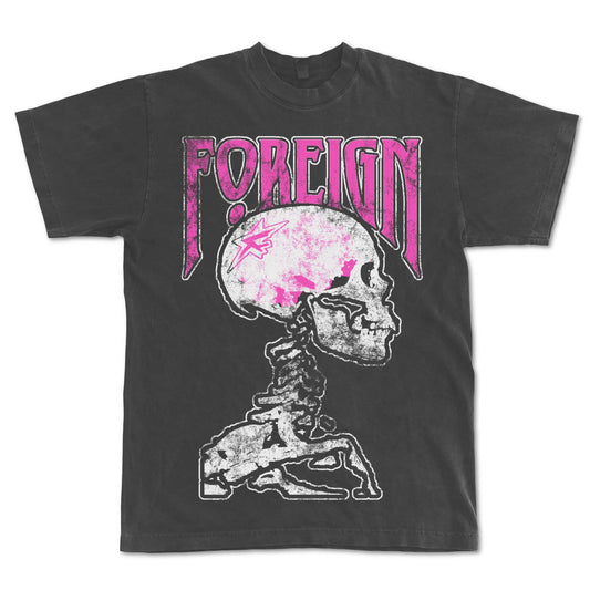 “BRAIN & BONES” Grey Tee