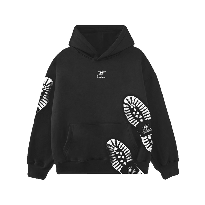 BLACK CONCRETE HOODIE